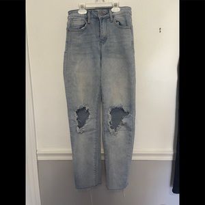 Straight leg jeans